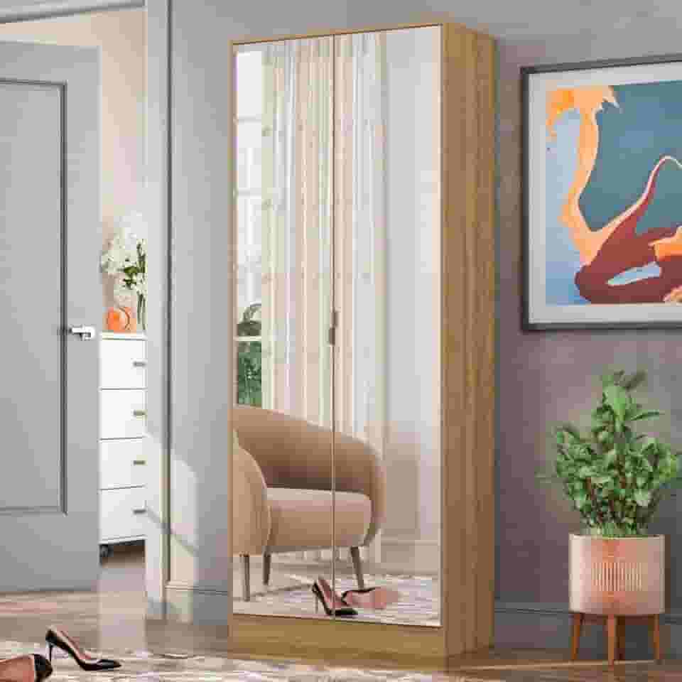 Sapateira com Espelho 02 Portas 01 Gaveta Grife Demóbile Amendola