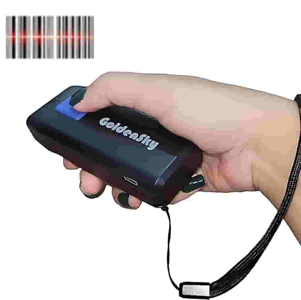 Leitor de Código de Barras Portátil Bluetooth 3 em 1 Portátil 1D Scanner estoque organiza produtos ean transportadora etiqueta