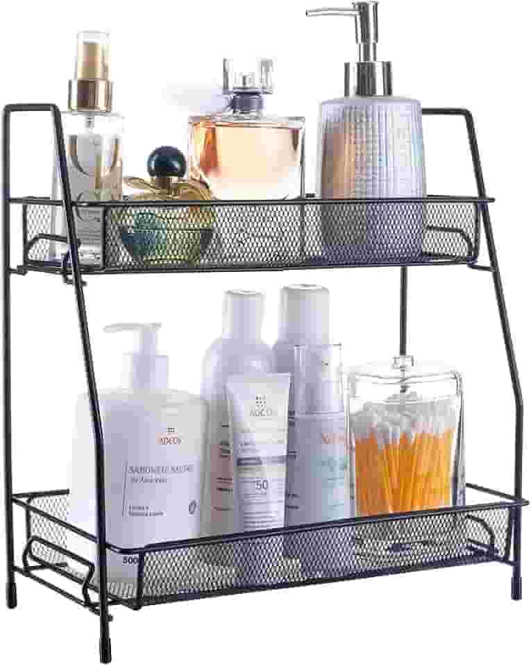 Organizador Prateleira 2 andares para Cosméticos Cozinha Banheiro