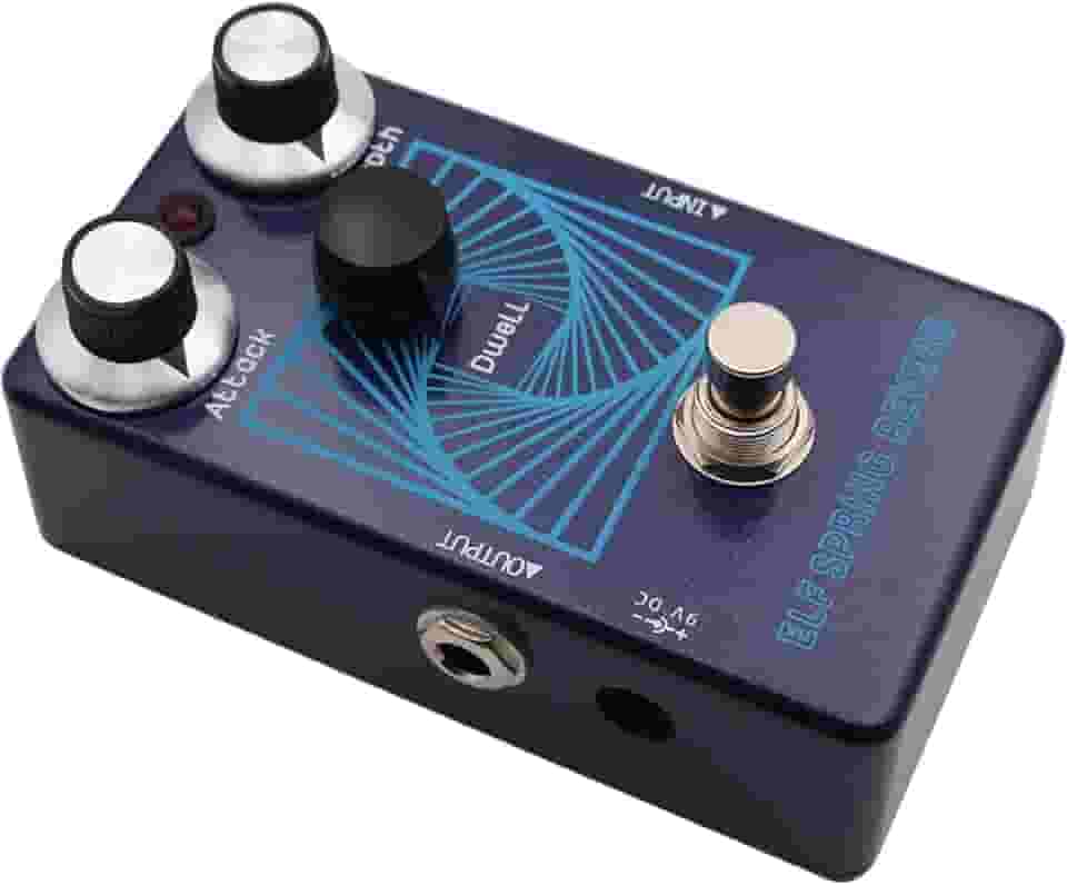 Efetor de Reverb de Guitarra, Reverb de Reverb da Mola Analógica Pedal PRE Ajustável pré -atraso para Sons Experimentais de Jazz de Rocha