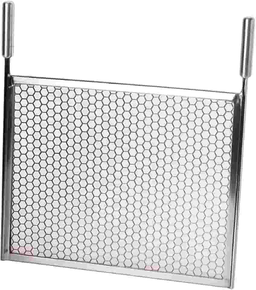 Grelha Moeda 55cm Comprimento x 40 Largura Para Churrasqueira Em Aço Inox De Alta Resistência