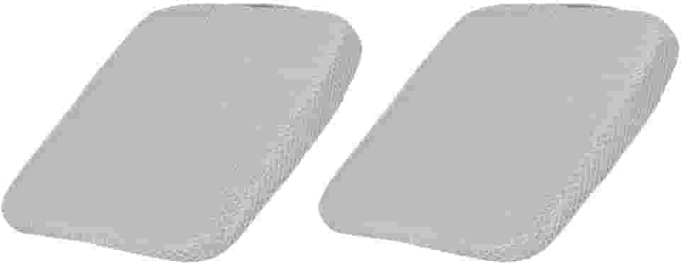 HARFINGTON 2 peças de almofada de assento de 6 cm de espessura confortável de espuma viscoelástica para cadeira de escritório com fundo antiderrapante para motorista de assento de carro, cinza