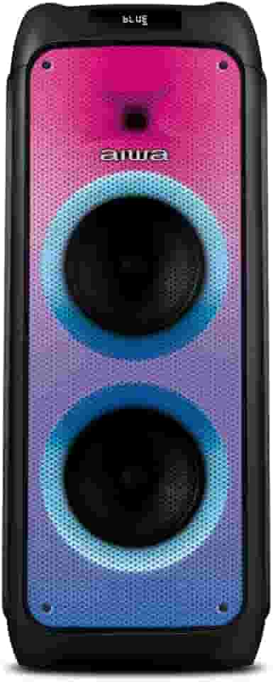 Caixa de Som PartyBox AIWA PB-06 Bluetooth 20H RGB USB TWS Preto