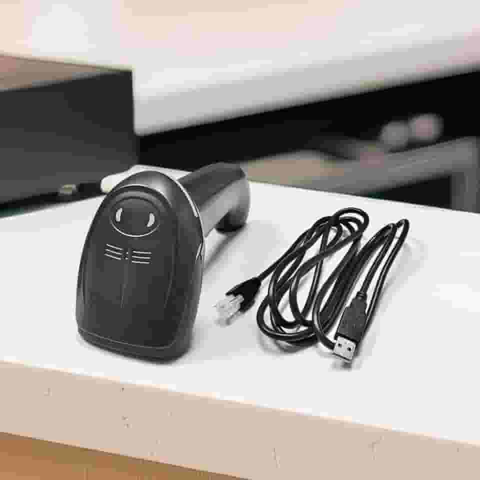 Leitor de código de barras USB, leitor de código de barras CCD portátil com fio, suporta leitura de tela UPC leitor de código de barras para armazém, biblioteca, supermercado