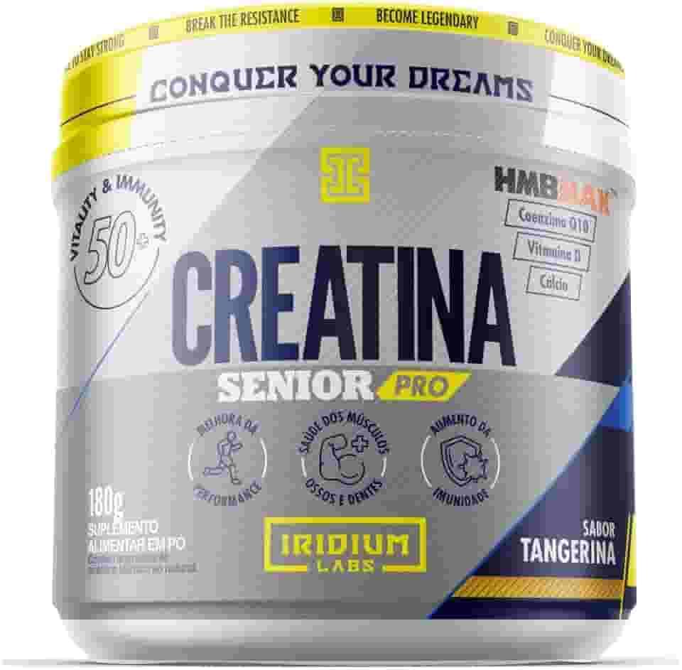 Creatina Senior Pro 180g - HmbMax® + Vitamina D + Coenzima Q-10 + Cálcio