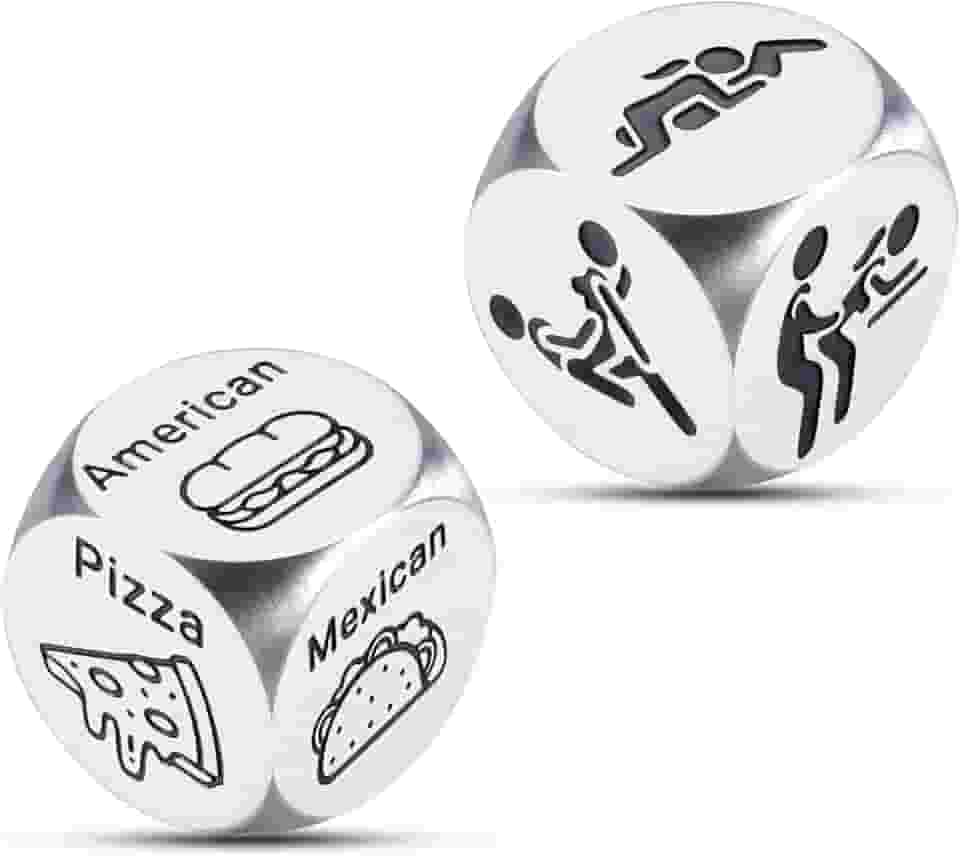 Aniversário de 1º ano, presente de casamento de 1º aniversário para ele, dados de comida, presentes de casal de aniversário de um ano, presentes de namoro de 1 ano para ela, presentes para aniversário