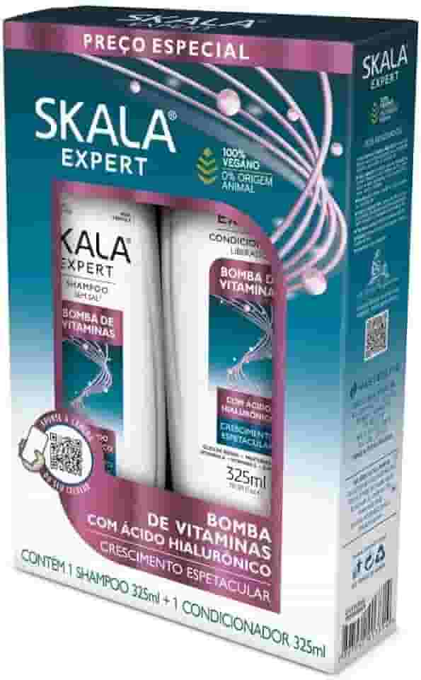 Kit Shampoo + Condicionador Skala 325Ml Bomba Vitaminas