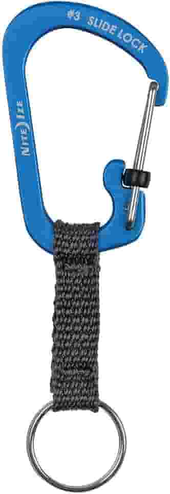 Nite Ize Chaveiro Mosquetão SlideLock CSLAW3-03-R6, azul