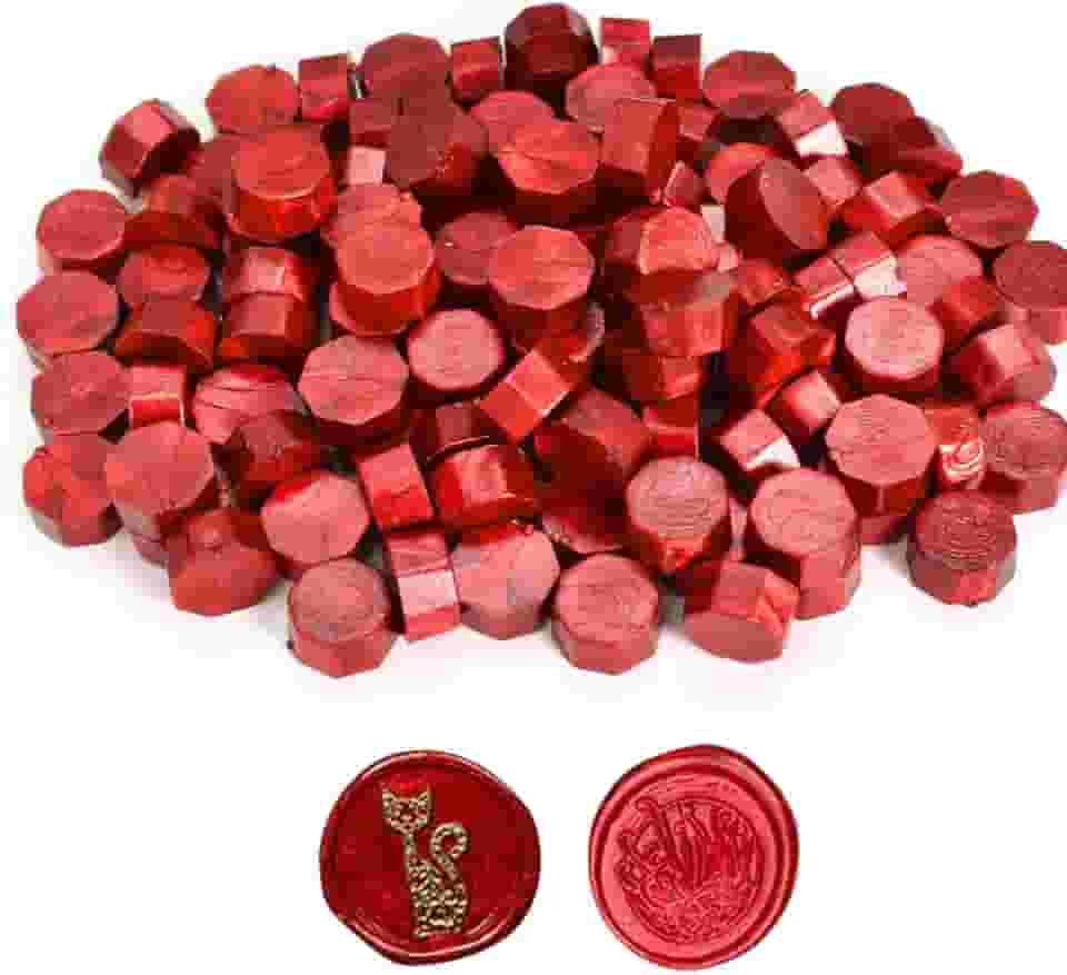 Kit de 200 Ceras para Lacrar, Derretimento Fácil, Selo de sinete (Vermelho cobre)