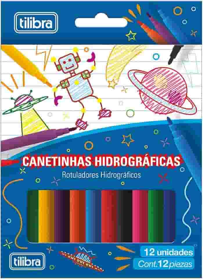 Tilibra - Canetinha Hidrográfica 12 Cores