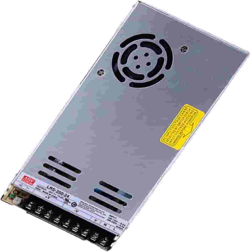 Mean Well 350W Fonte De AlimentaçãO Cc De SaíDa úNica Com ComutaçãO VariáVel 24V 14.6A, (LRS-350-24 24V/14.6A/350W/Single Supply)