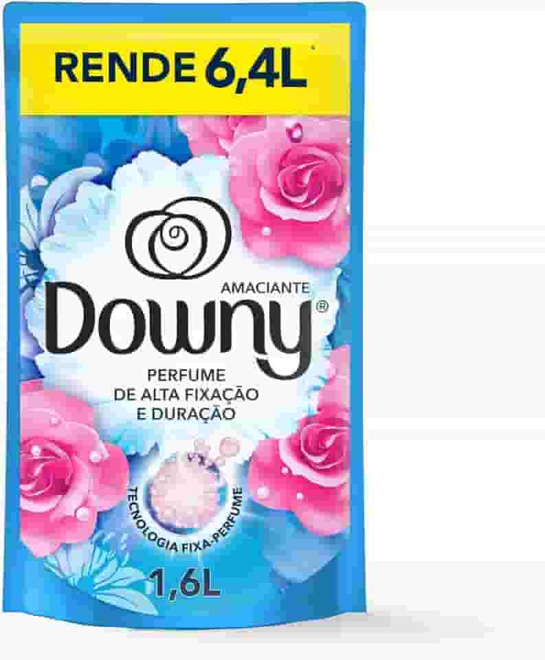 DOWNY Amaciante Concentrado Brisa de Verão 1.6L, Rende 6.4L, Perfume que Dura