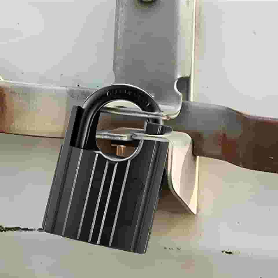 Cadeado resistente com 4 chaves contêiner de armazém garagem obturador portão trava de galpão - cadeados de armário (50 mm)