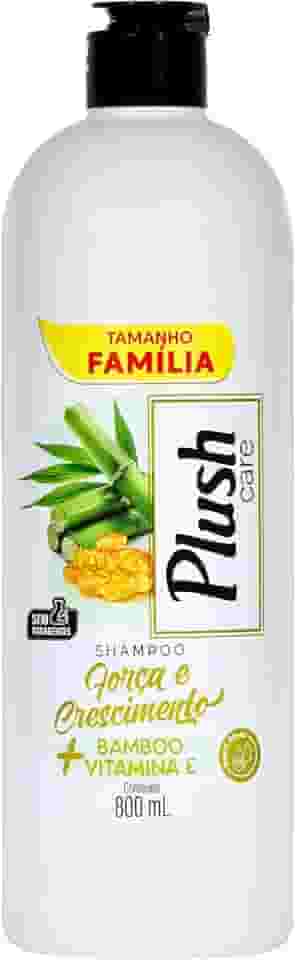 Zoopers Shampoo Para Cabelos Força E Crescimento Bamboo + Vitamina E Plush Care 800Ml Verde
