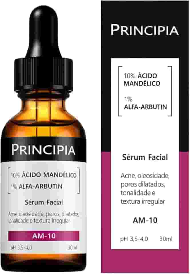 PRINCIPIA, Sérum 10% Ácido Mandélico + Alfa-arbutin Principia Skincare AM-10 com 30ml