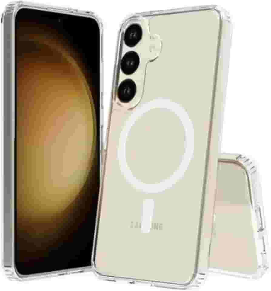 [GL CASES] Capa S24 FE Capinha Samsung S24 FE Compatível Com Magsafe Anti-Amarelamento De Silicone Premium Com Bordas Elevadas Para Câmera E Tela Com Indução Magnética