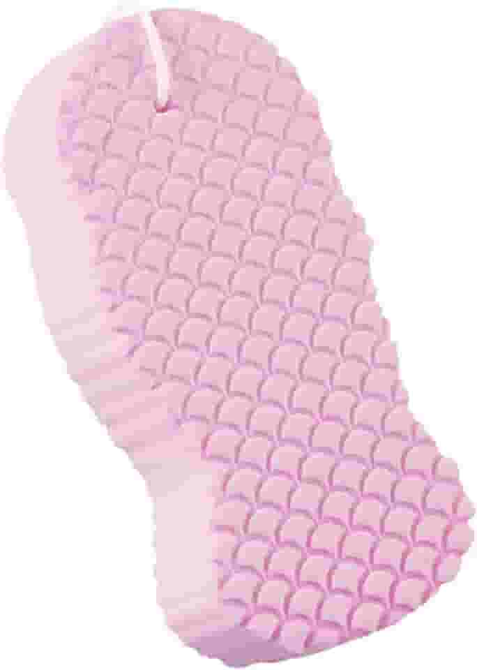 Esponja De Banho 3D Esfoliante Macia Para Remoção De Pele Morta (Rosa)