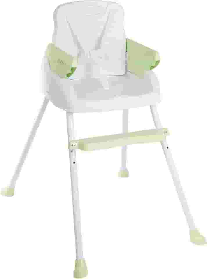 Cadeira De Alimentação Bebê Portátil 3 em1 Segura Apoio para Pés Ajustável Cinto 5 Pontos Capa Removível (VERDE)