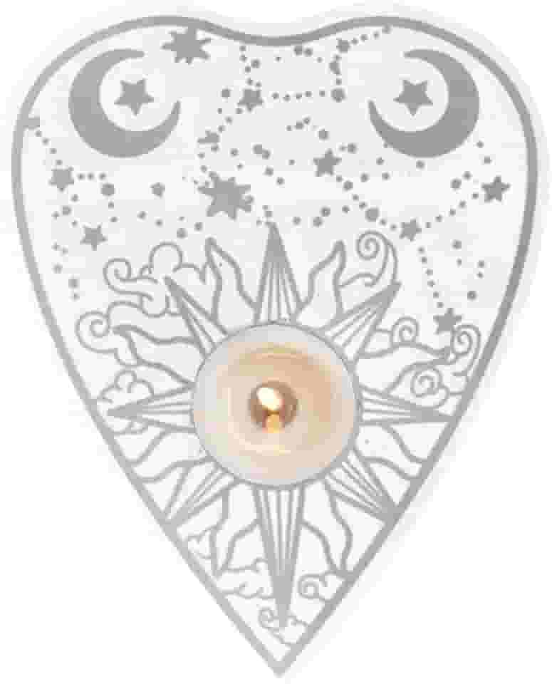 Tabuleiro Ouija Real, Placa Acrílica Manifestor, Tábua radiestesia cristal com padrão lua, suprimentos bruxaria para adivinhação e cerimônia