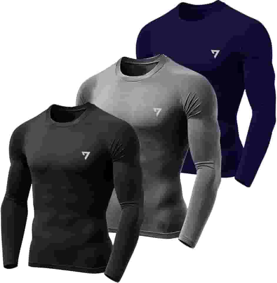 Kit 3 Camisetas Térmicas Masculina Segunda Pele Camisa Uv50