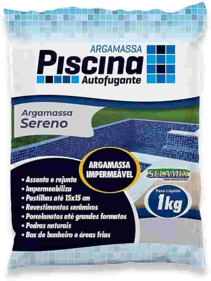 Argamassa Piscina Aut. Impermeável Cor Sereno 1Kg