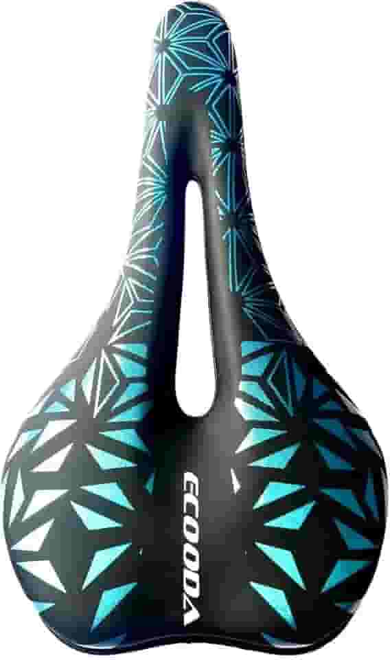 Selim Vazado em Gel Banco de Bike MTB Preto Confortável Anti Prostático