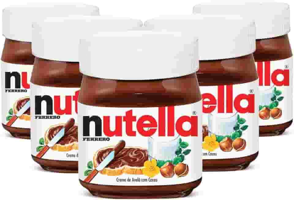 Creme de Avelã Nutella, 5 Potes de 350g