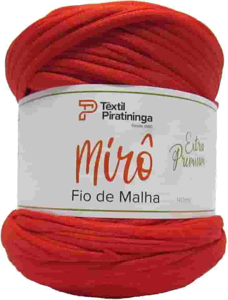 Fio De Malha, Piratininga, Vermelho, Mirô Premium, Rolo de 140 Metros
