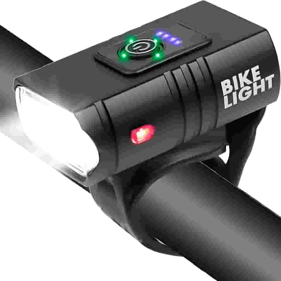 Lanterna Bike Farol Luz de Bicicleta com 2 Led T6 Potente Recarregável USB 6 Modos de Iluminação a Prova da Água Acessorios Bicicleta Ciclismo Sinalizador Luz Dianteira