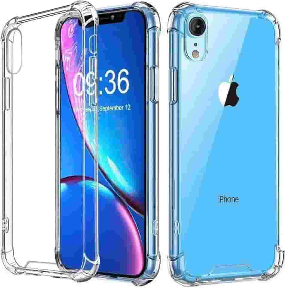 Capa Capinha Transparente Anti Impacto Para iPhone XR | Bordas Reforçadas Fechada Na Câmera Proteção Completa Contra Quedas E Riscos | Case Flexível Cristal Clear