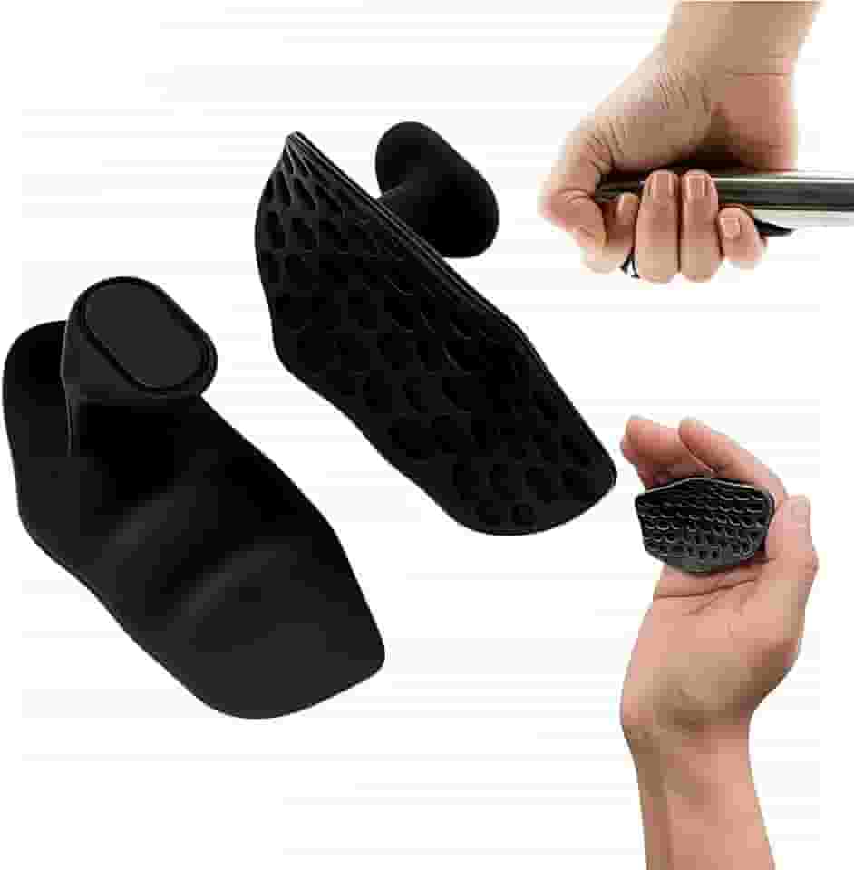 Protetor Palmar de Silicone Ergonômico para Musculação, Antiderrapante, 1 Par, Preto – Luva Sem Dedos para Academia, Cross, Halteres e Treino Funcional