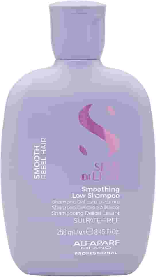 Alfaparf Milano Semi Di Lino Smooth Shampoo – Para cabelos com frizz – Efeito liso e sem frizz - Sem Sulfato – Fórmula Vegana – Controla, hidrata e alisa os cabelos – Qualidade profissional de salão 250ml