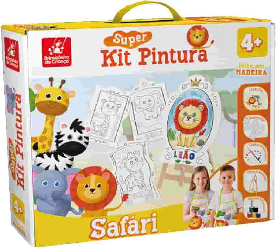 Brincadeira de Criança Super Kit de Pintura Safári