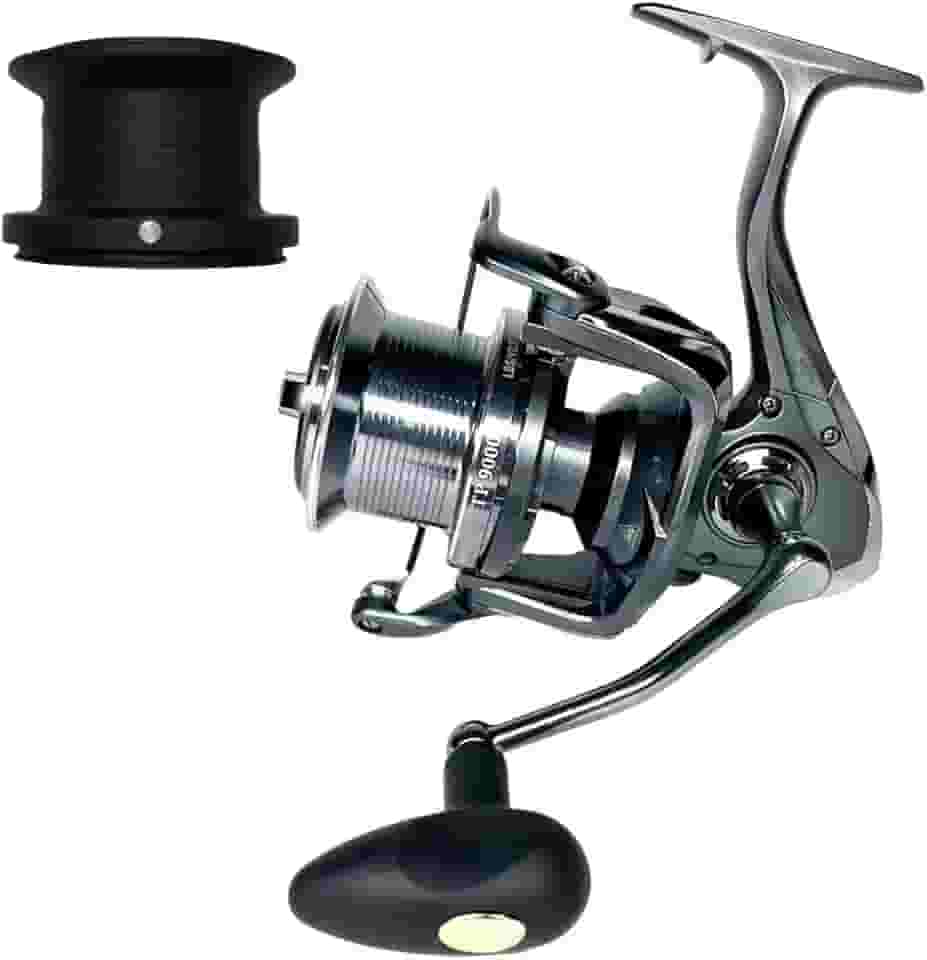 MARURI, Molinete de Pesca Praia TP 9000 PRATA -14 Rolamentos - Drag:22kg - Carretel Alumino - C/Carretel Extra