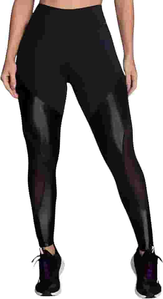 Calça Legging com Recorte Cirrê Tule Selene Feminino Adulto