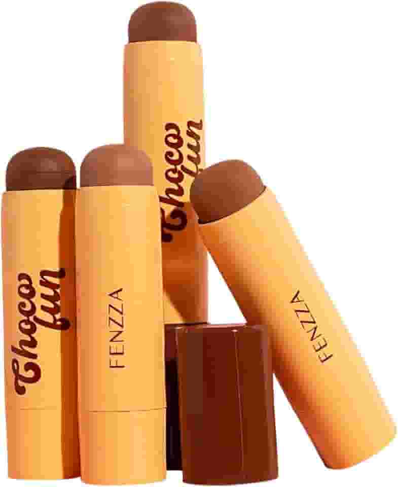 Contorno Stick Choco Fun Fenzza, Bastão com Vitamina E e Manteiga de Karité, Aroma de Chocolate - Maquiagem (80%)