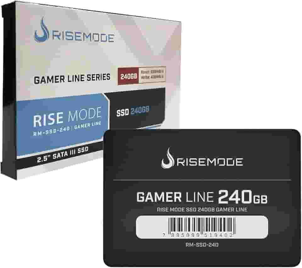 HD SSD Rise Mode Gamer Line 240GB Leitura 535MB/s Gravação 435MB/s - RM-SSD-240GB