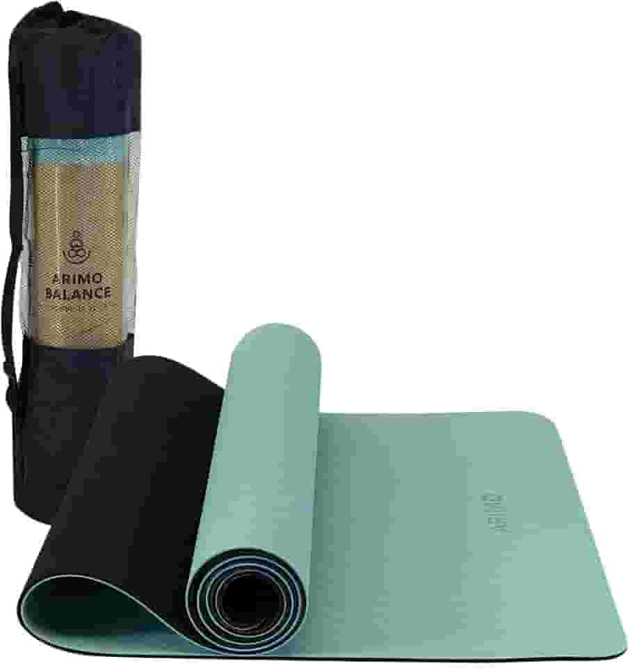 ARIMO Tapete Yoga Mat Plus Antiderrapante TPE Ecológico Biodegradável Todos Os Tipos de Yoga/Pilates 183 x 66 cm x 6 mm