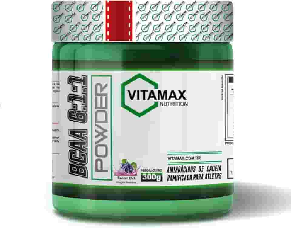 Suplemento em Pó BCAA 6.1.1 Powder 300g Vitamax Nutrition Sabor:Uva