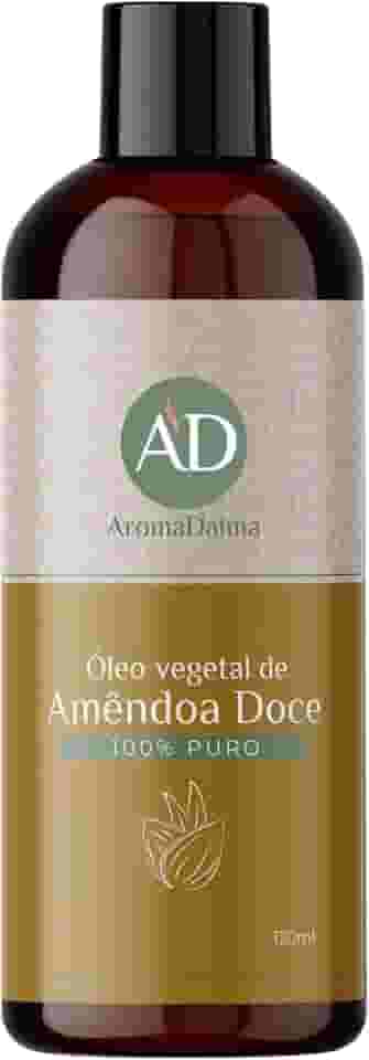 Óleo Vegetal de Amêndoa Doce - Prensado a Frio, 100% Puro e Vegano | Alto Poder De Hidratação Para Corpo, Rosto e Uso em Bebês | Indicado Para Todos os Tipos de Pele | 120 ml - Aroma D’alma