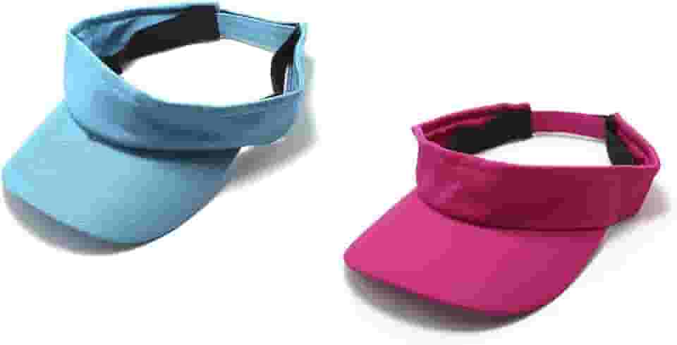 Kit C/2 Viseira Unissex Beach Tennis Praia Sol Esportiva Ajustável