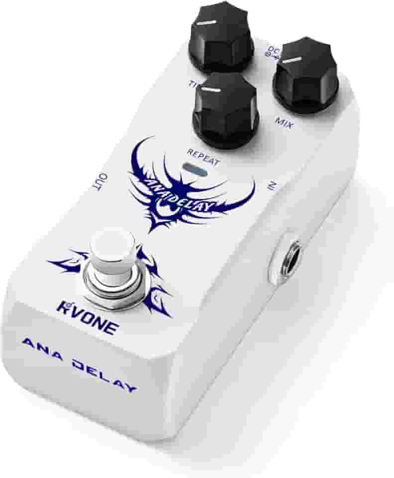 Pedal De Delay Analógico Para Guitarra Elétrica, Efeitos Estilo Vintage Com Eco Quente, True Bypass E Chassi Metal Alumínio Durável