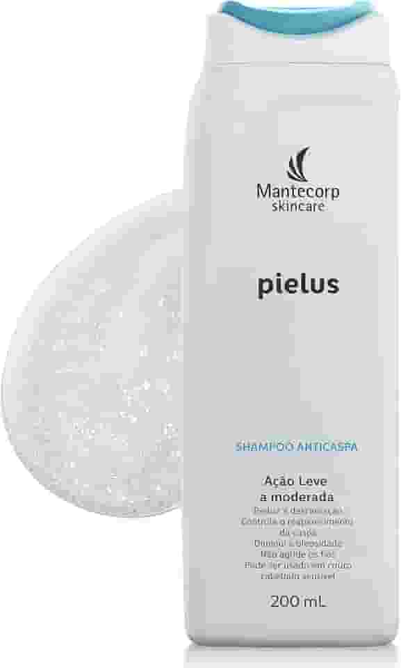 Shampoo Anticaspa Pielus Di - 200ml - Limpeza e Auxílio no Controle da Caspa - Sensação Refrescante e Conforto para o Couro Cabeludo - Mantecorp