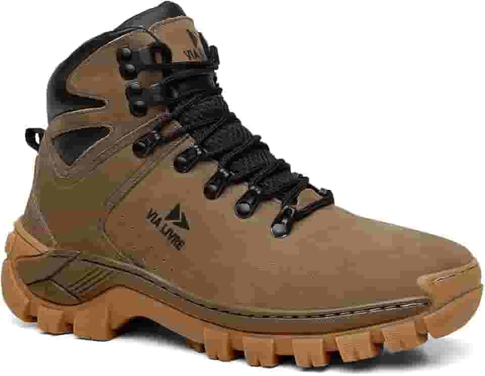 Bota Coturno Adventure Arizona Couro Legítimo Palmilhas Gel