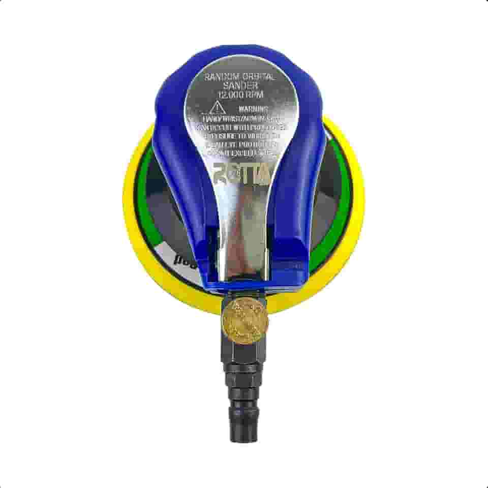 Lixadeira Pneumática Orbital Aspirada 6" – Profissional, 12.000 RPM, Coletor de Resíduos, Alta Performance - Rotta376