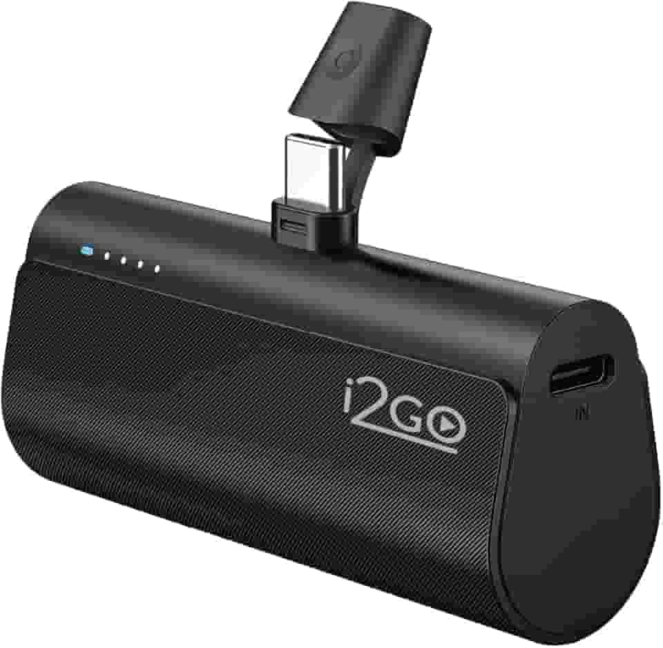 I2GO, Carregador Portátil (Power Bank), Pocket, 5000mAh, Não Necessita Cabos, Modelo USB-C