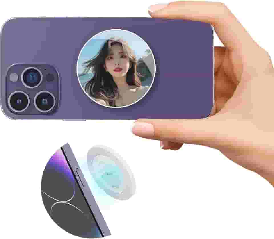 VRIG Espelho Magnético de Selfie de 5,6 cm para Câmera Traseira, Compatível com iPhone 15 14 13 12 Pro Max Plus, Capa Mag-Safe e Todos os Telefones