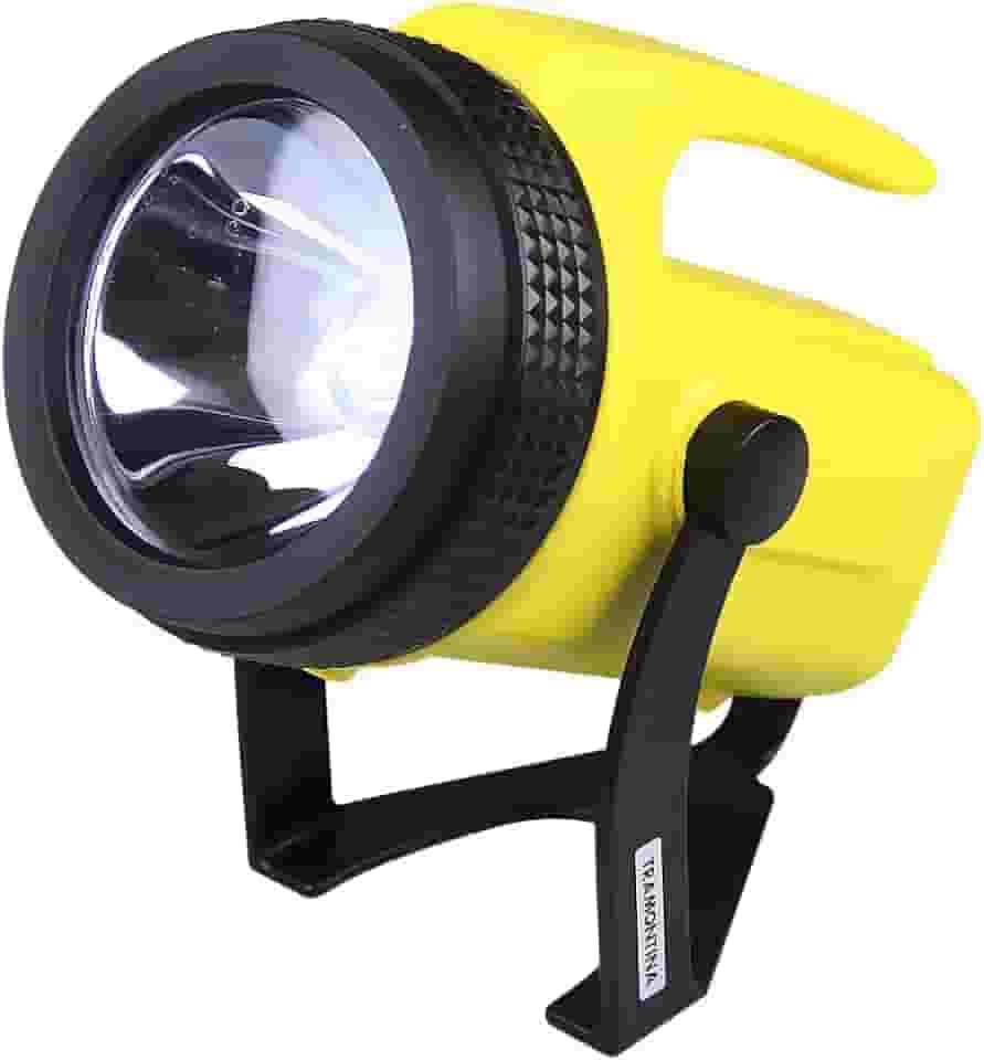 Tramontina 43760300, Holofote Corpo Injetado em ABS, Lâmpada de Krypton Tensão 4.8V, Amarelo