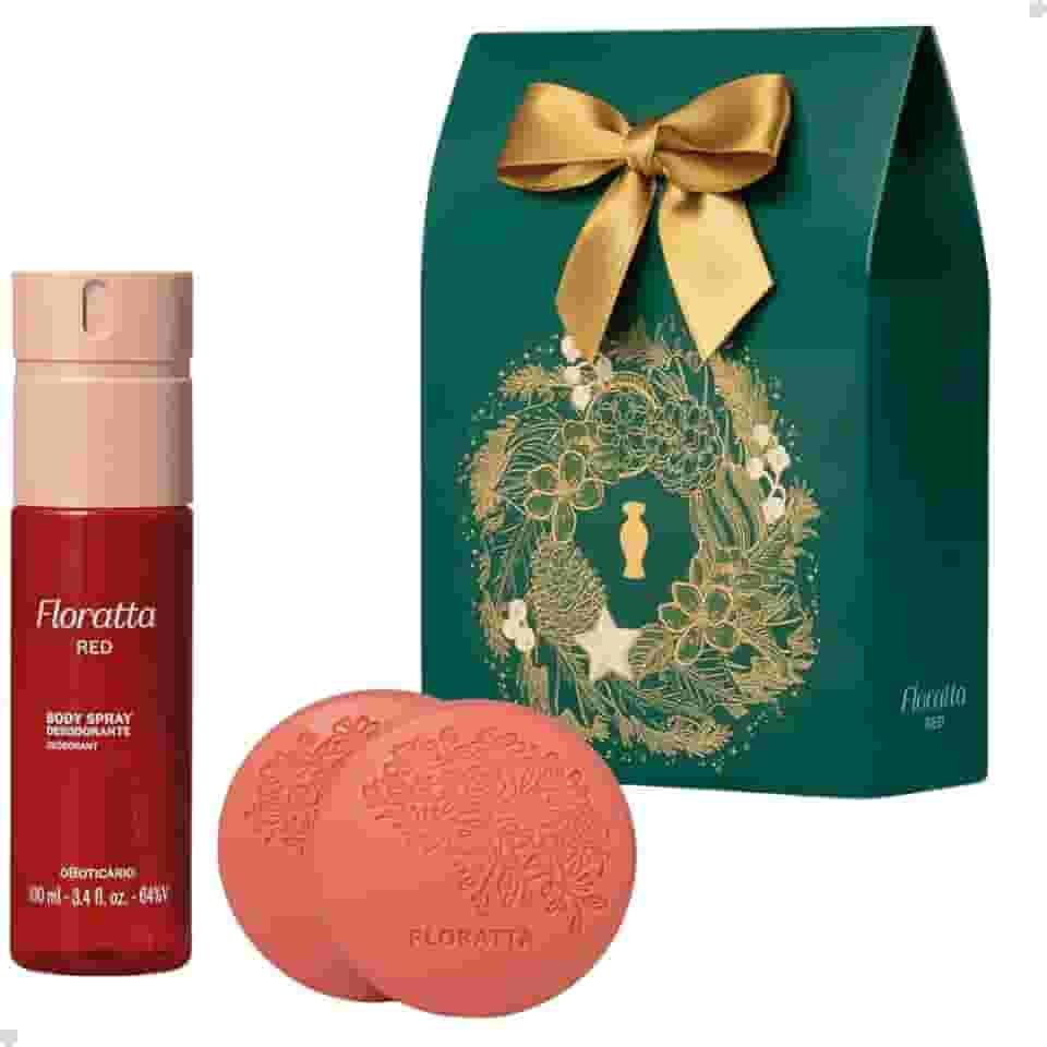 Kit Presente Natal Floratta Red Cuidados (2 itens)