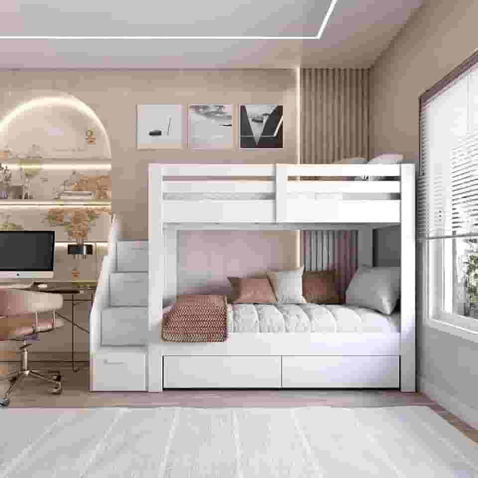 Beliche Juvenil 2 Gavetas Star Plus Casatema Branco